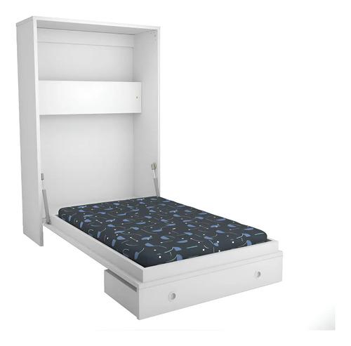 Cama Rebatible Con Pistones Para Mascota Con Comedero, Corsa Blanco Rebatible