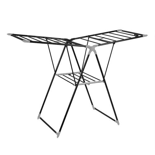 Tender Ropa Reforzado Plegable Grande Con Alas 160 Cm Y Base Color Negro