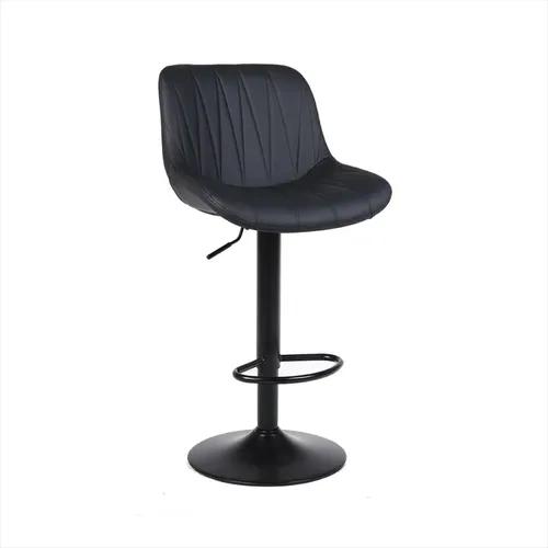 X2 Banquetas Regulables Axis Estructurahierro Pintado Horno Laqueado Negro
